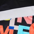 2-piece Kid Boy Colorblock Letter Print Pullover Sweatshirt and Elasticized Pants Casual Set ColorBlock