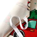 Christmas Car Bell Gingerbread Man Print Apron for Mom and Me Beige