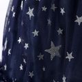 Kid Girl Stars Glitter Design Mesh Skirt Dark Blue image 3
