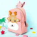 Kids Cartoon Fawn Deer Backpack Preschool Book Bag Pink