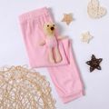 Kindermädchen einfarbige elastische Hose (Bärenpuppe ist im Lieferumfang enthalten) rosa image 5