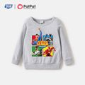 Justice League Family Matching 100% Cotton Super Heroes Pullover Sweatshirts Light Grey