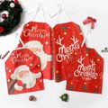 Christmas Santa Claus Letter Graphic Red Apron for Mom and Me Color-A image 2