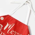 Christmas Santa Claus Letter Graphic Red Apron for Mom and Me Color-A image 5