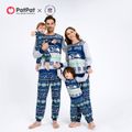 NFL Family Matching SEATTLE SEAHAWKS Allover Pajamas Sets Blue