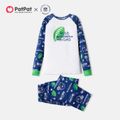 NFL Family Matching SEAHAWKS Colorblock Top and Allover Pants Pajamas Sets Blue