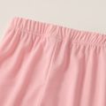 Kid Boy/Kid Girl Solid Color Elasticized Casual Pants Pink image 2