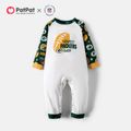 NFL Family Matching PACKERS Colorblock Top and Allover Pants Pajamas Sets blackishgreen