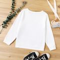 Kid Boy Animal Print Casual Pullover Sweatshirt White