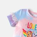 PAW Patrol Toddler Girl Rainbow Cotton Tie-dye Dress Pink