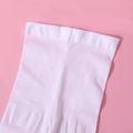 meia-calça com acabamento em renda de cor pura para bebês / crianças para meninas Branco image 4
