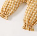 Baby Girl 100% Cotton Solid/Plaid Elasticized Waist Harem Pants Ginger
