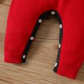 Baby Boy/Girl Cartoon Fox Pattern Red 3D Ears Knitted Long-sleeve Jumpsuit Red
