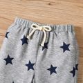 Toddler Boy Casual Stars Print Elasticized Pants Light Grey