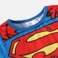 Superman Sibling Matching Blue Long-sleeve Graphic Sets Blue image 4