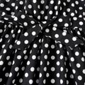 Kid Girl Polka dots Belted Sleeveless Halter Dress Black&White image 4