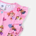 PAW Patrol Toddler Girl Bowknot and Heart Print Tank Dress Pink image 4