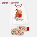 SCOOBY-DOO Family Matching Christmas Happy Holiday Top And Pants Pajamas Sets White