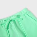 Mint Green Fleece Lined Elasticized Waistband Joggers Pants for Mom and Me Mint Green