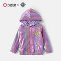 PAW Patrol Toddler Boy/Girl Glittery Colorful Hooded Jacket Pink