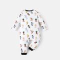 Looney Tunes Baby Boy/Girl Front Buttons Long-sleeve Jumpsuit Black/White image 3