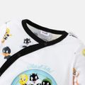 Looney Tunes Baby Boy/Girl Front Buttons Long-sleeve Jumpsuit Black/White