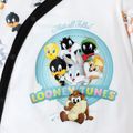 Looney Tunes Baby Boy/Girl Front Buttons Long-sleeve Jumpsuit Black/White image 2