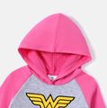 Justice League Toddler Boy/Girl Super Hero Cotton Hooded Sweatshirt Pink