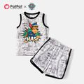 PAW Patrol 2-piece Toddler Boy Chase Tank Top and Shorts Set Grey image 1