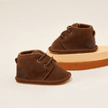 Baby / Toddler Brown Lace-up Front Prewalker Shoes Brown image 2