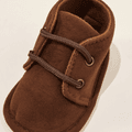 Baby / Toddler Brown Lace-up Front Prewalker Shoes Brown image 4
