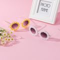 Óculos infantil/criança armação redonda margarida óculos decorativos em forma de flor Branco image 2