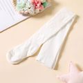 Baby / Toddler Pure Color Bow Pattern Pantyhose for Girls White image 1