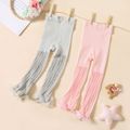 Baby / Toddler Lace Trim Pure Color Hollow Ankle-length Pantyhose for Girls Pink