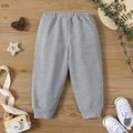 Baby Boy/Girl Solid Elasticized Waist Sweatpants Joggers Pants Grey image 3