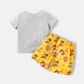 PAW Patrol 2-piece Toddler Boy Puppy Love Tee and Allover Shorts Set Yellow