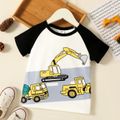 Criança Menino Costuras de tecido Infantil Manga curta T-shirts Preto image 2