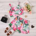 Kid Girl Floral casual Suits Pink image 5