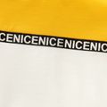 Conjunto de t-shirt de 2 peças para criança com estampa de letras em bloco de cores e shorts com elástico Amarelo