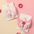 2-pack Sequin Star Unicorn with Glitter Wing Hair Clips Hair Accessories Set for Girls Pink