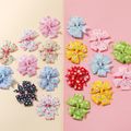 10-pack Ribbed Fishtail Bow Hair Ties Hair Accessories Set for Girls Color-A image 2