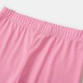 Kid Girl Solid Color Elasticized Leggings Shorts Pink image 3