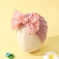 Baby Sequin Dots Bow Turban Hat Light Pink image 1