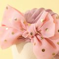 Baby Sequin Dots Bow Turban Hat Light Pink image 3