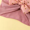 Baby Sequin Dots Bow Turban Hat Light Pink image 4