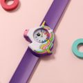 Toddler / Kid 3D Cartoon Unicorn Watch Bracelet Slap Wristband Watch (With Packing Box) (With Electricity) Light Purple image 4