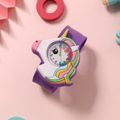 Toddler / Kid 3D Cartoon Unicorn Watch Bracelet Slap Wristband Watch (With Packing Box) (With Electricity) Light Purple image 5
