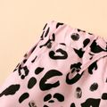 1 Stück Kleinkinder Damen Lässig Leopardenmuster Shorts rosa image 5