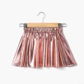 Toddler Girl Metallic Laser Elasticized Skirt Cameo brown