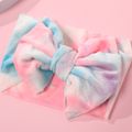 Tie Dye Big Bow Headband Hair Accessory for Girls Pink